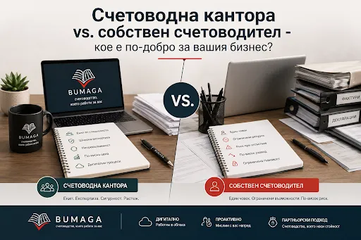 Счетоводна кантора или собствен счетоводител – кое е по-добро? | Бумага